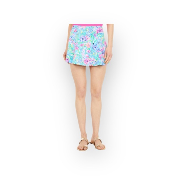 new Lilly Pulitzer ☀︎︎ Luxletic Aila Skort ☀︎︎ Amalfi Blue Alligator Isle ☀︎︎XXS - Picture 10 of 15